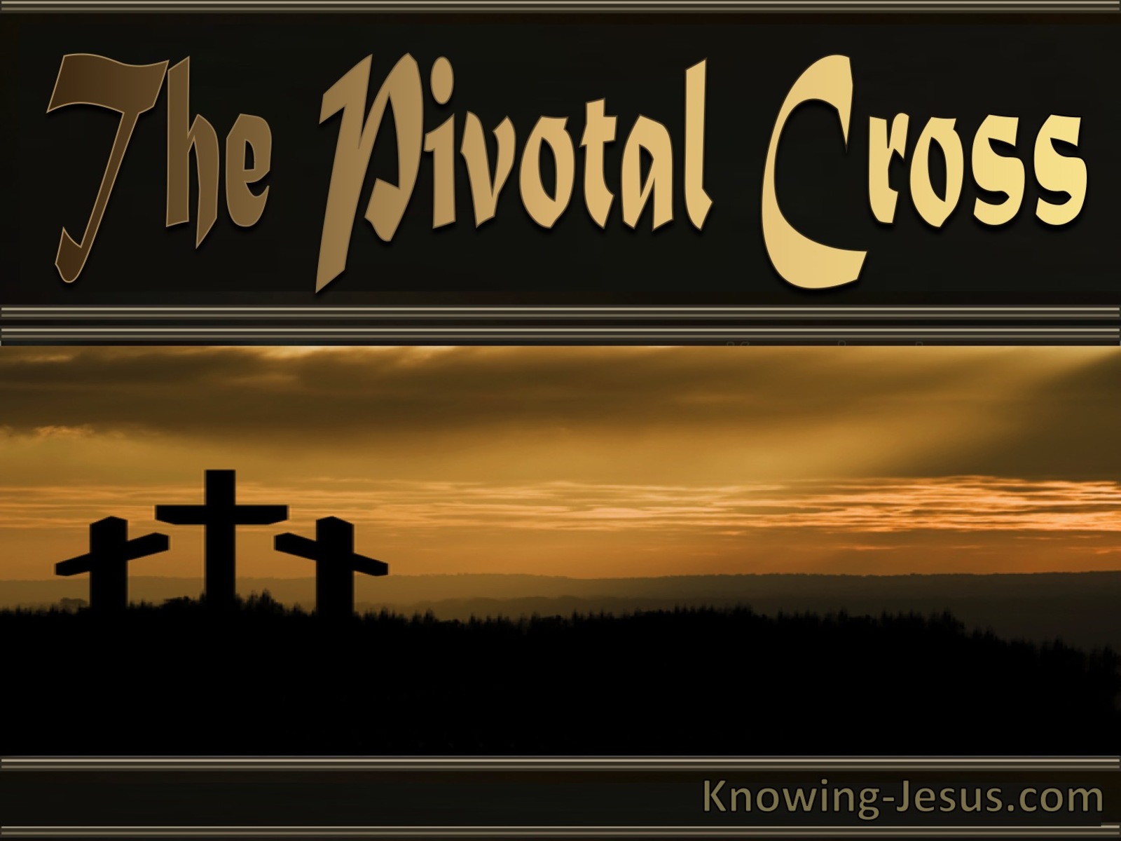 The Pivotal Cross (devotional)11-01 (beige)